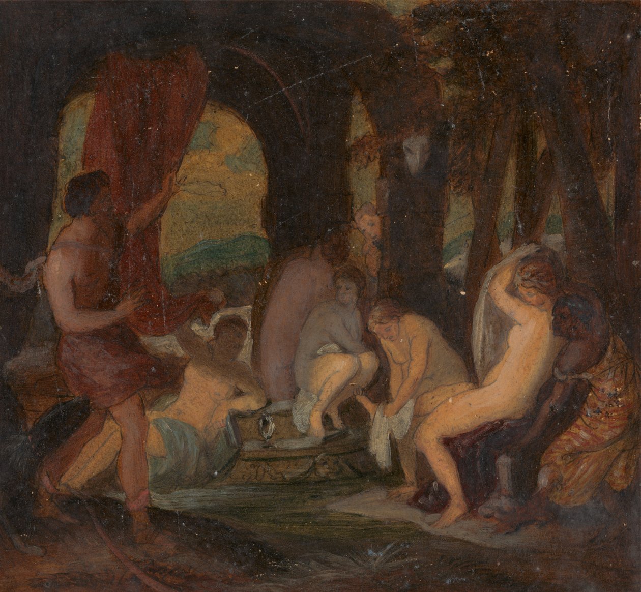 Diana i Akteon autorstwa Robert Smirke