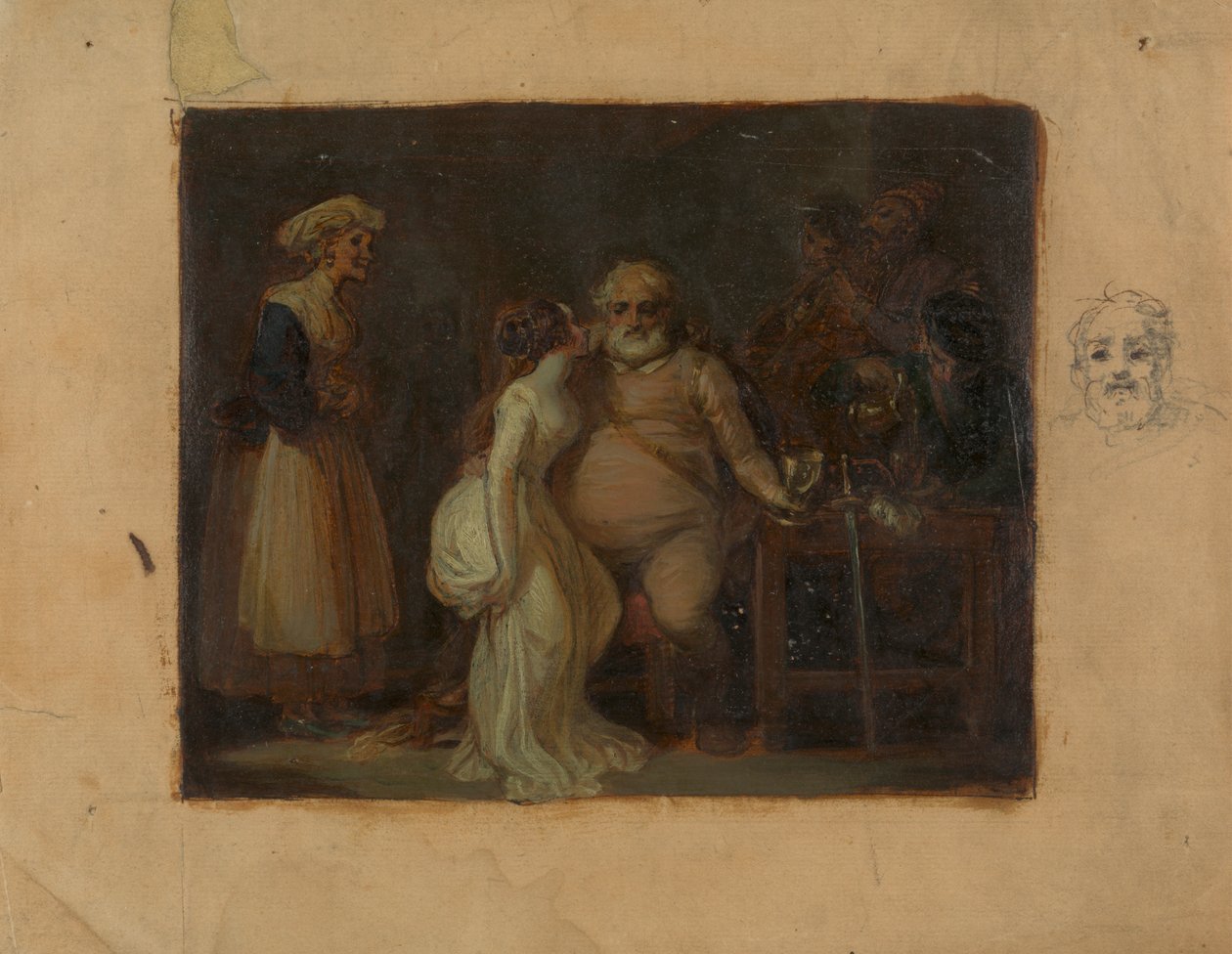 Falstaff w głowie dzika autorstwa Robert Smirke