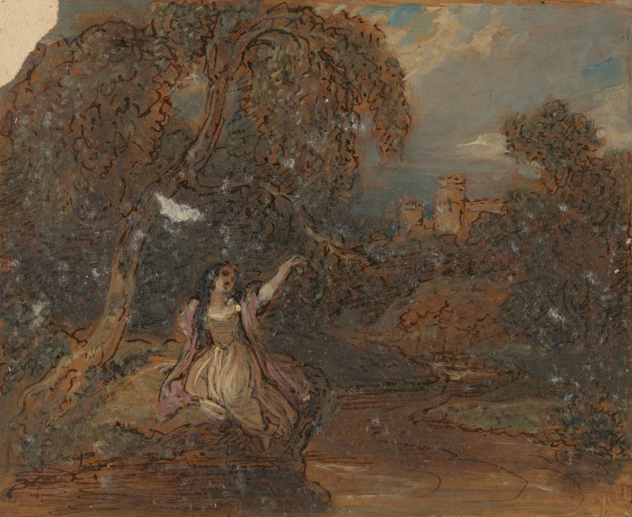 Śmierć Ofelii autorstwa Robert Smirke