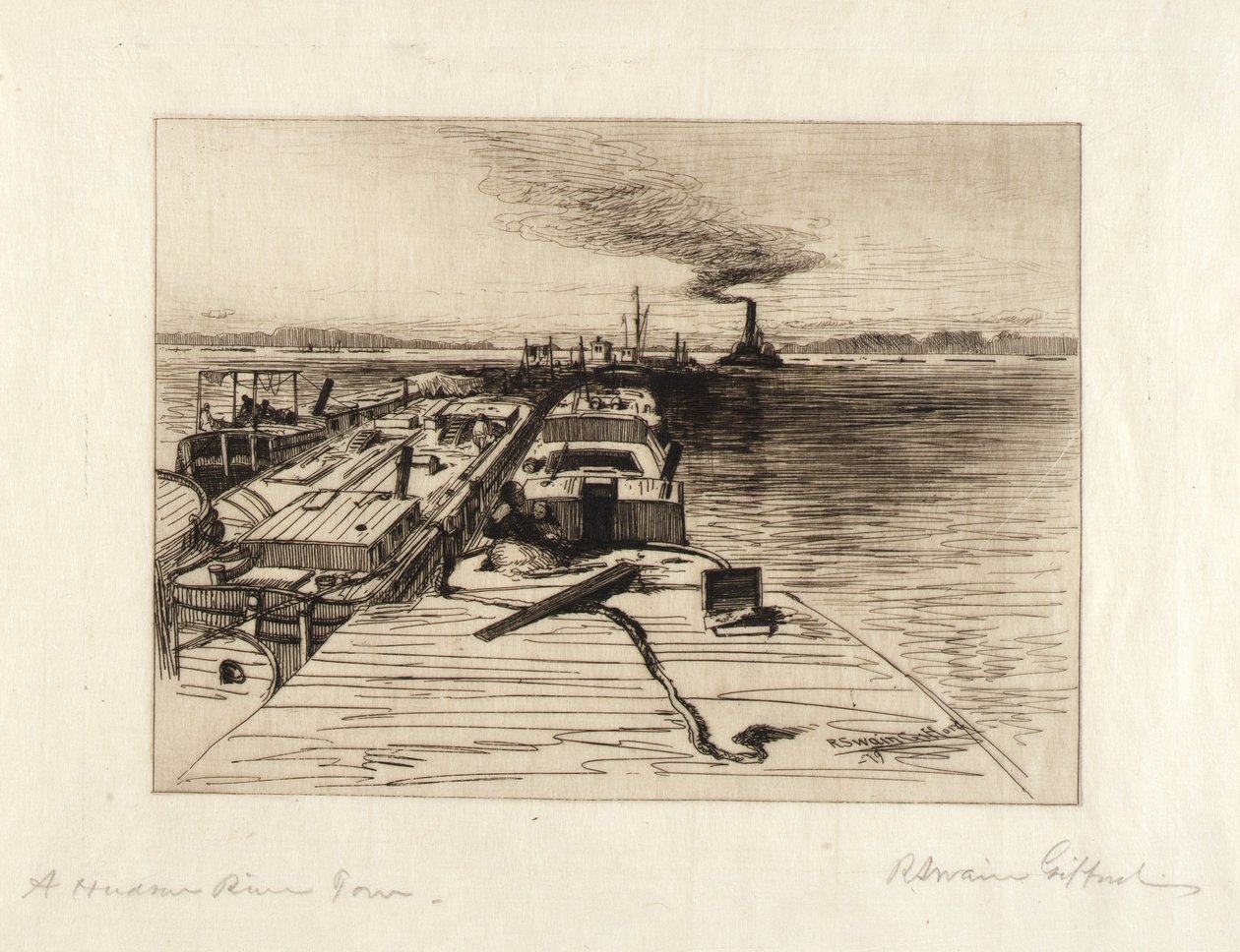 A Hudson River Tow autorstwa Robert Swain Gifford