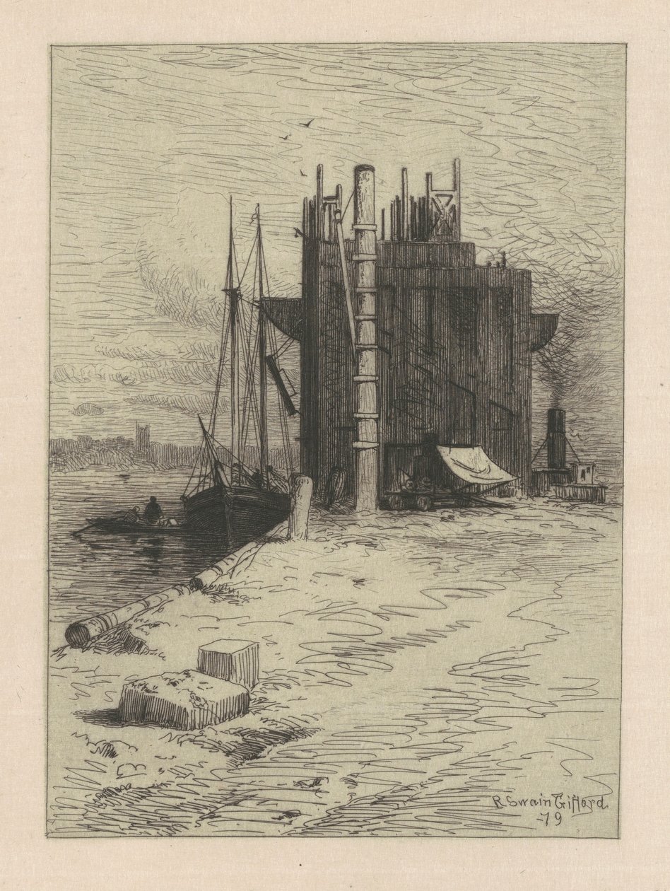 Kieszenie węglowe w New Bedford autorstwa Robert Swain Gifford
