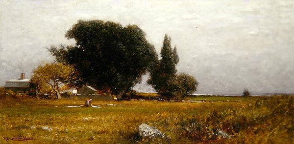 Drzewa i łąki autorstwa Robert Swain Gifford