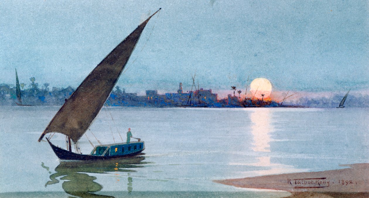 „Jezioro Wschodnie, Egipt”, 1892 autorstwa Robert Talbot Kelly