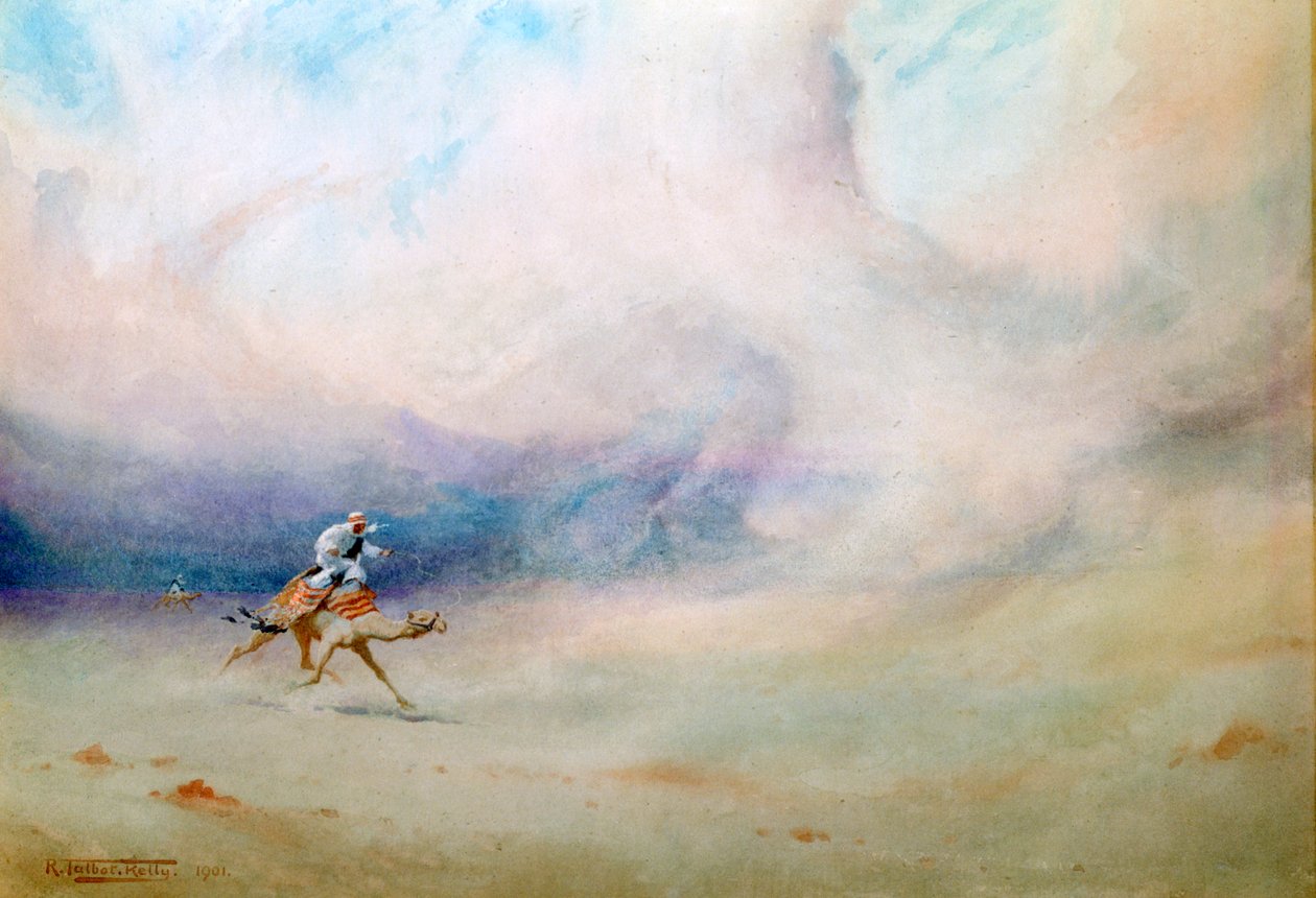 „Burza na pustyni”, 1901 autorstwa Robert Talbot Kelly