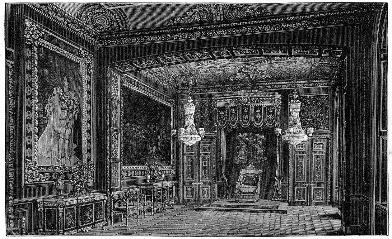 Sala tronowa, Windsor, 1880. autorstwa Robert Taylor Pritchett