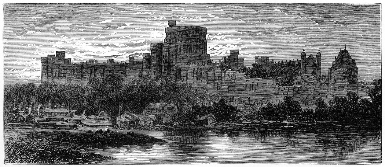 Windsor at Sunrise, z Brocas, 1880. autorstwa Robert Taylor Pritchett