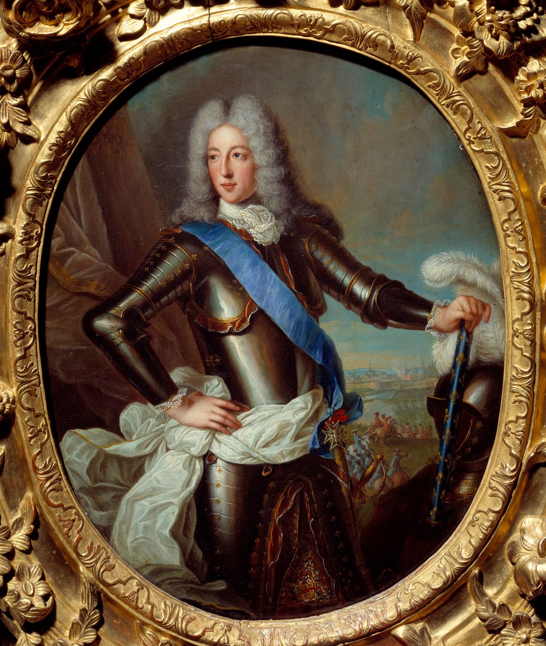 Portret Ludwika II Burbon, księcia Conde (Bourbon-Conde) (Grand Conde) (1621-1686) dawniej znanego jako Marechal of Berwick Obraz Roberta Levraca Tournieresa (1667-1752) XVII-wieczne Słońce. 0,38x0,31 m Rennes, Musee des Beaux Arts autorstwa Robert Tournieres