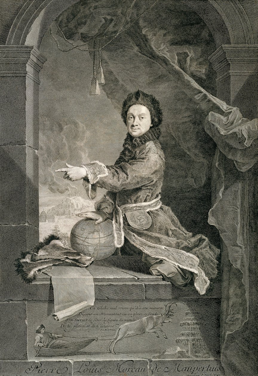 Portret Pierre Louis Moreau de Maupertuis (Saint-Malo autorstwa Robert Tournieres