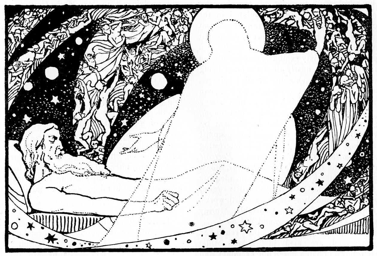 Rysunek do Księgi Hioba, 1913. autorstwa Robert Traill Rose