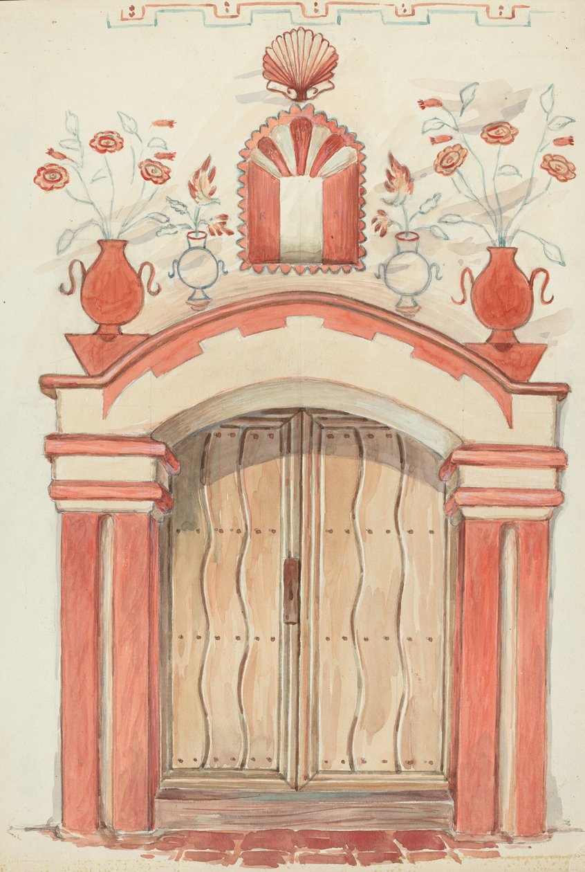 Główne wejście i łuk autorstwa Robert W.R. Taylor