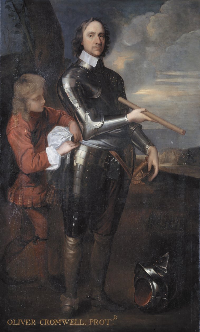 Oliver Cromwell (1599-1658) Lord Protektor Anglii, ok. 1650 autorstwa Robert Walker