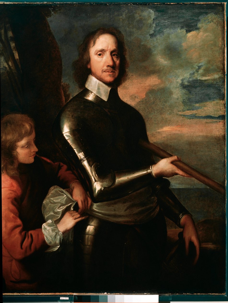 Portret Olivera Cromwella (1649, olej na płótnie) autorstwa Robert Walker