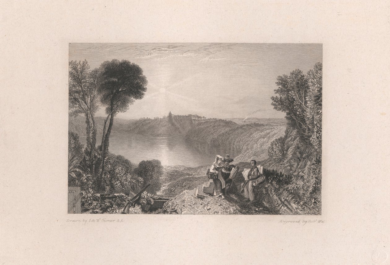 Jezioro Albano autorstwa Robert Wallis