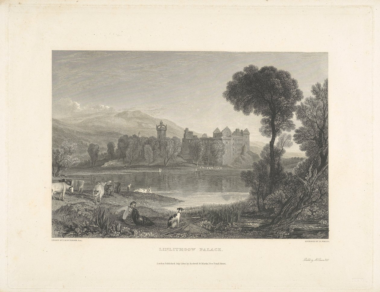Pałac Linlithgowów autorstwa Robert Wallis