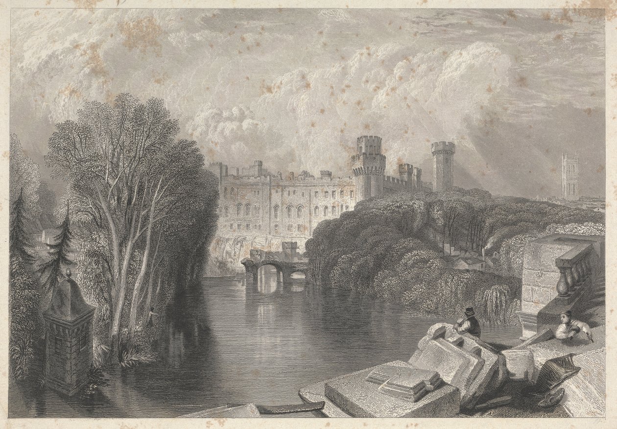 Zamek Warwick, Warwickshire autorstwa Robert Wallis