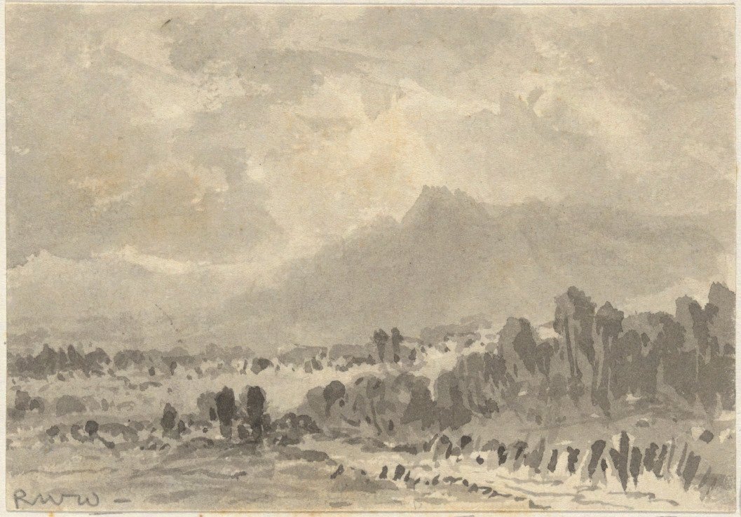 Krajobraz - Skały i Góry autorstwa Robert Walter Weir