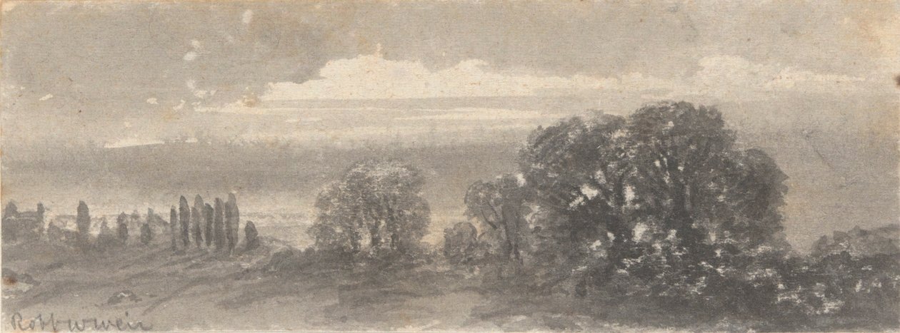 Krajobraz - Drzewa autorstwa Robert Walter Weir