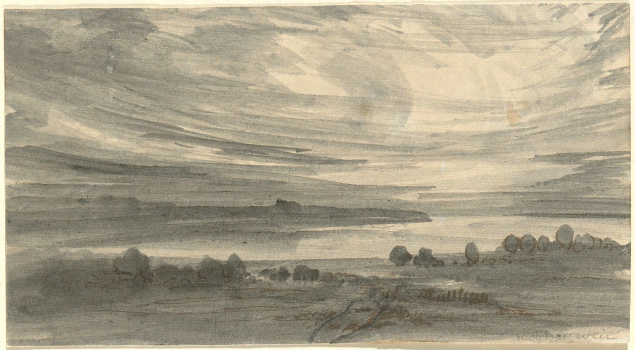 Krajobraz z jeziorem autorstwa Robert Walter Weir