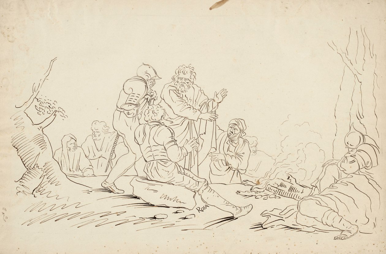 Scena po Salvator Rosa autorstwa Robert Walter Weir