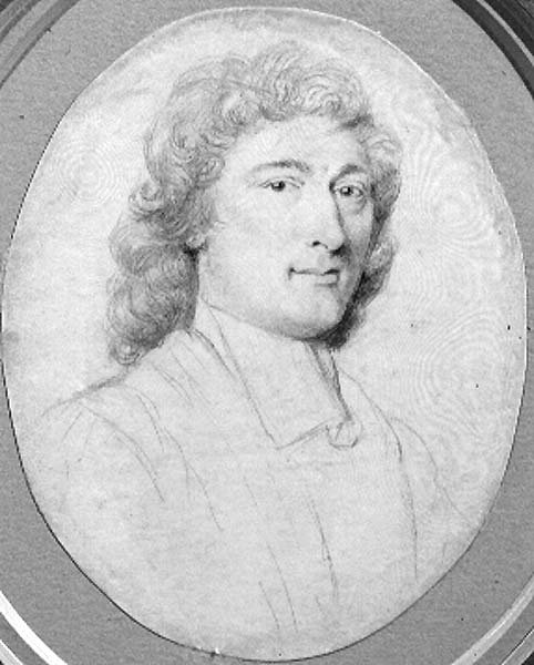 Portret męski (ołówek na pergaminie) autorstwa Robert White