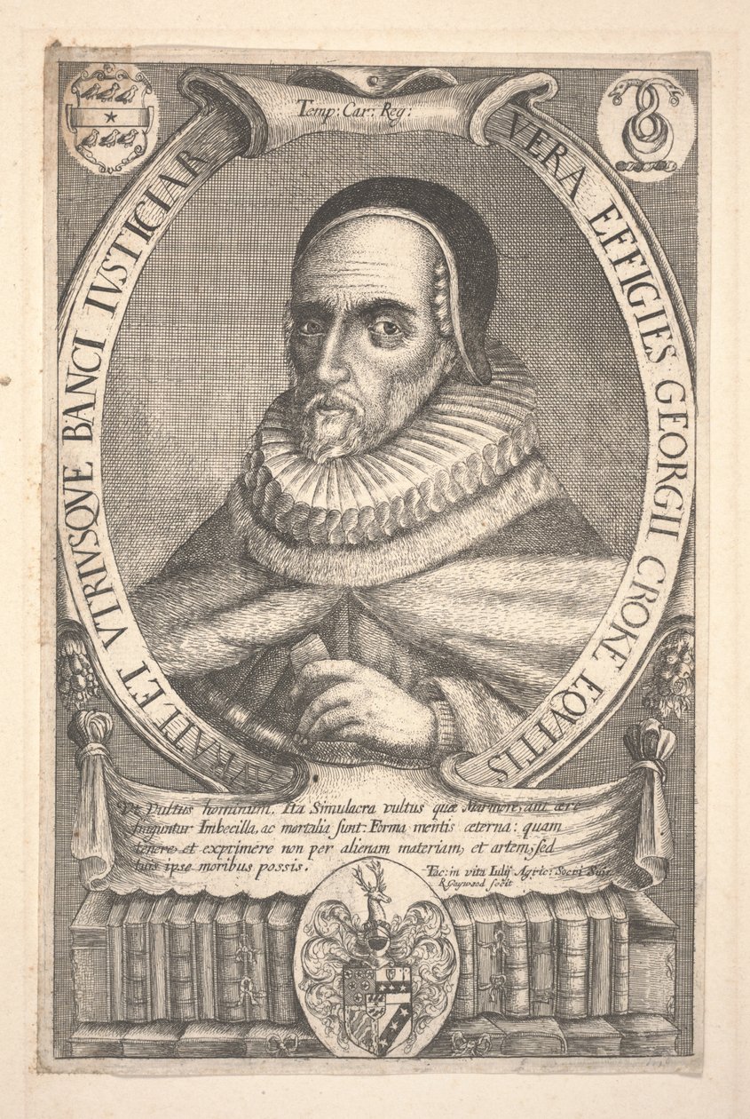 Sir George Croke (akwaforta) autorstwa Robert White