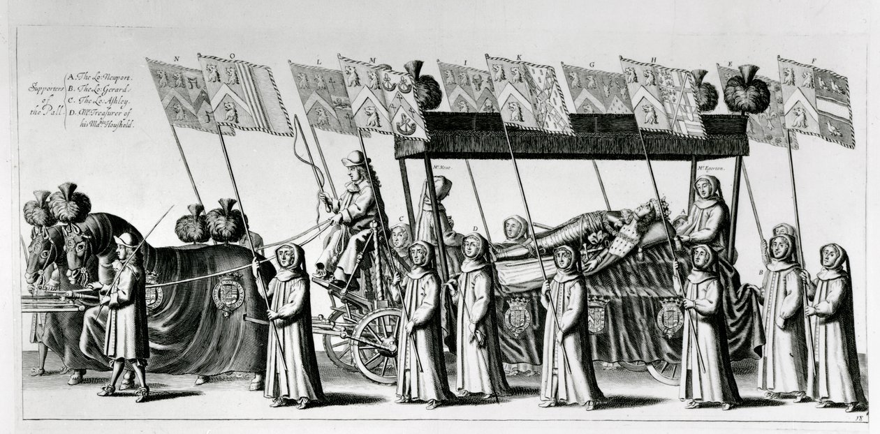 Pogrzeb państwowy Jerzego Moncka, 1. księcia Albemarle, 1671 autorstwa Robert White
