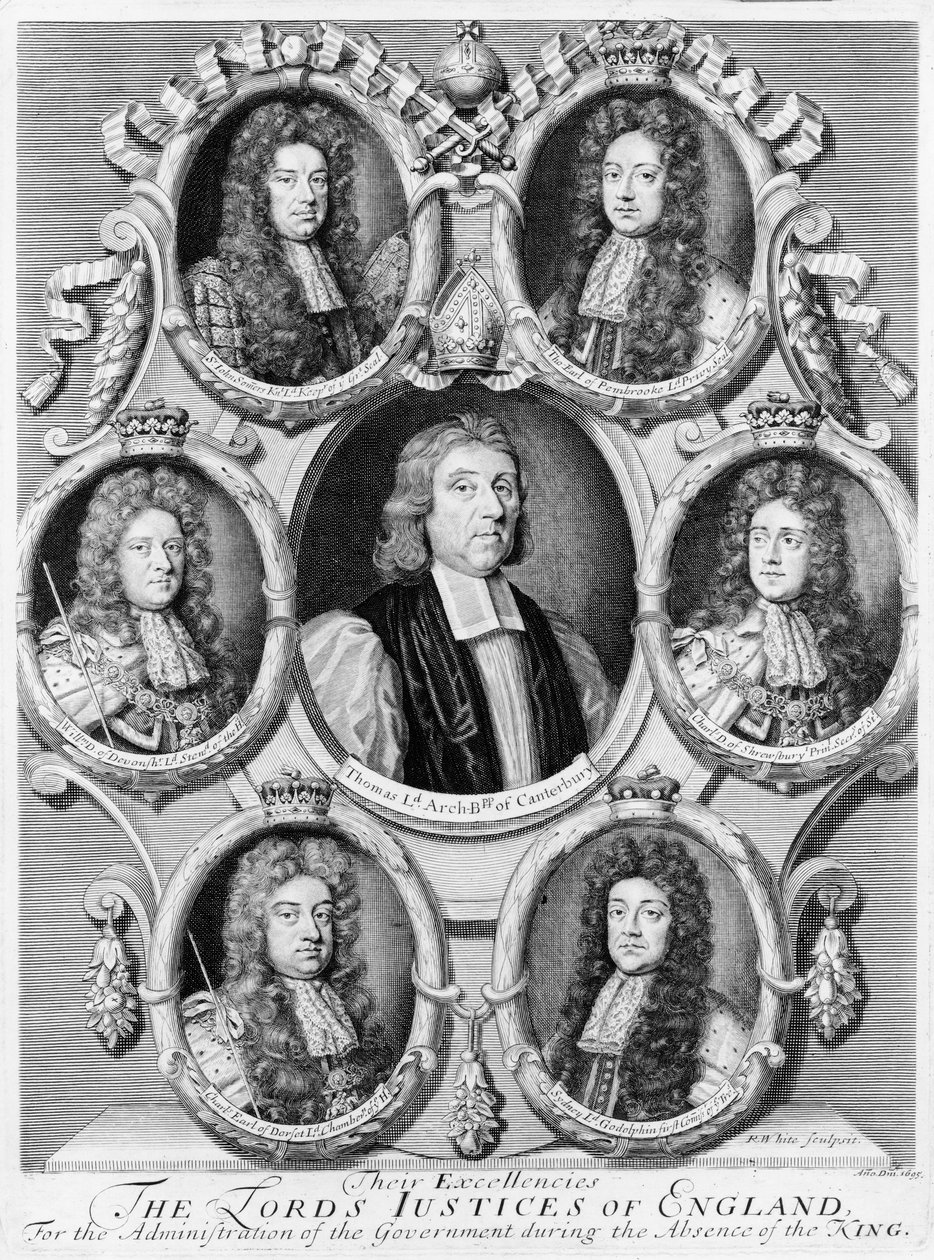 Lord Sędziowie Anglii, 1695 autorstwa Robert White