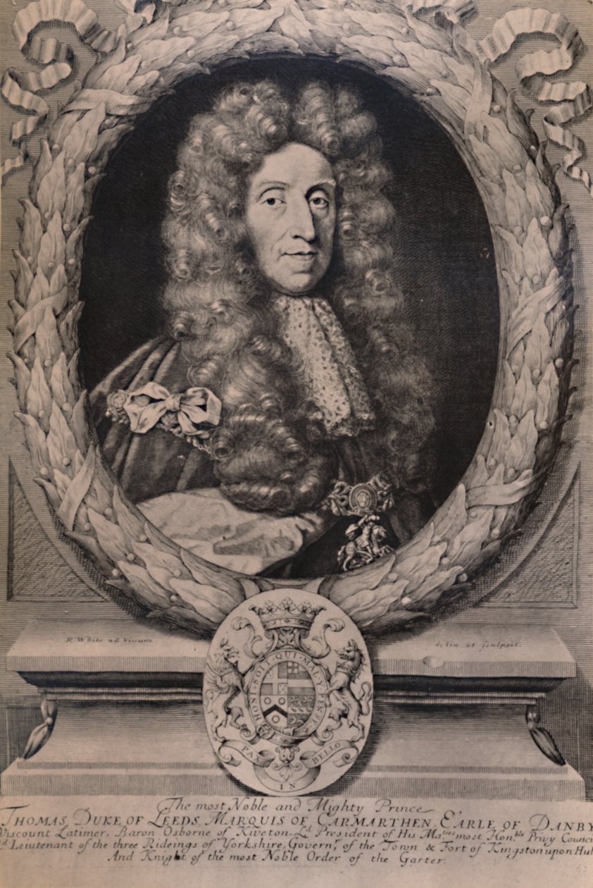 Thomas Osborne, 1. książę Leeds, angielski mąż stanu, c1694 1894 autorstwa Robert White