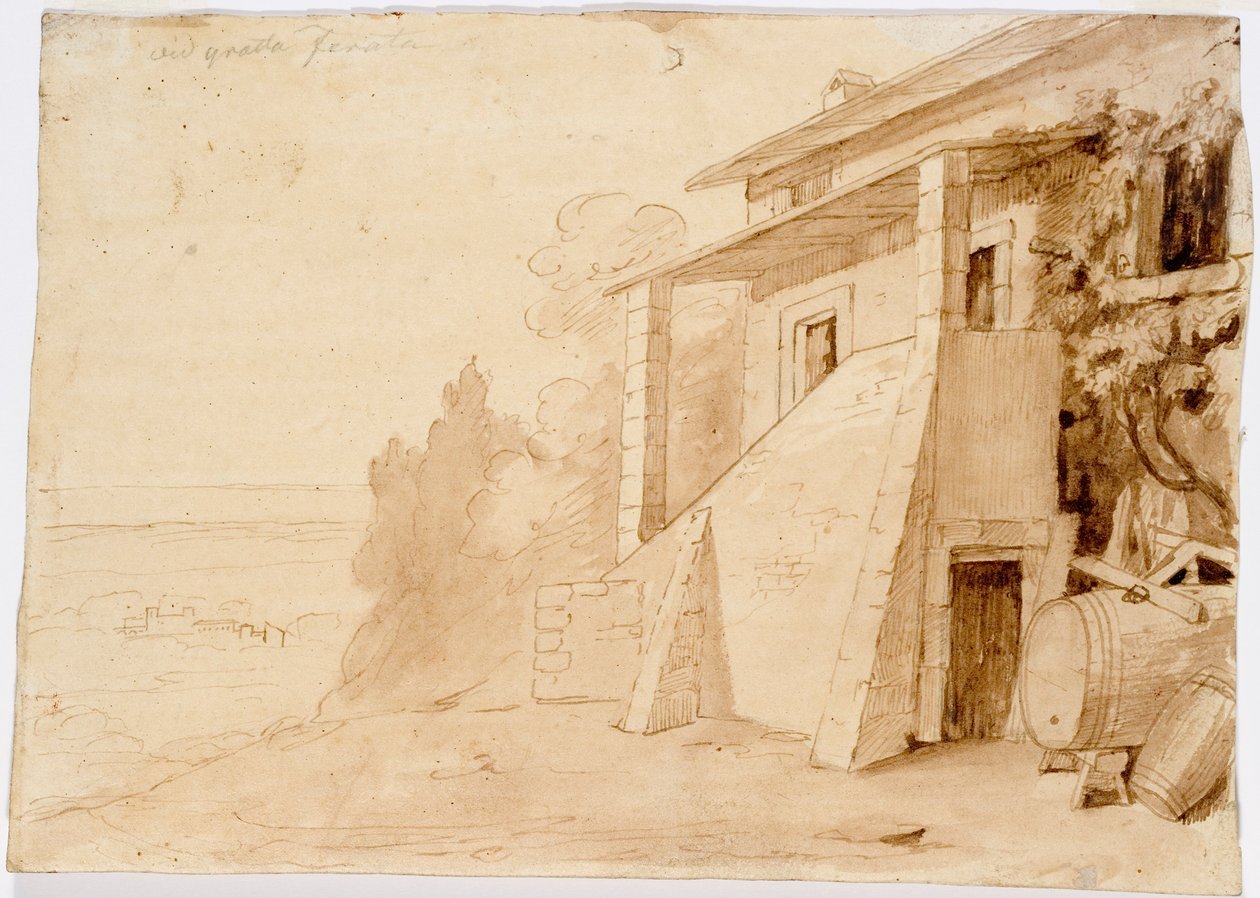 Krajobraz, Grottaferrata autorstwa Robert Wilhelm Ekman