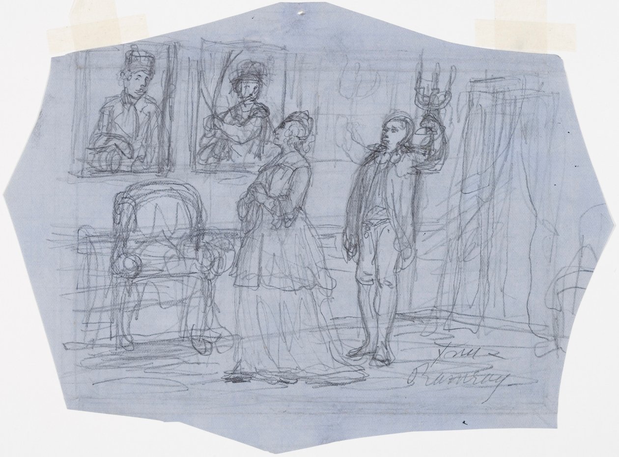 Pani Ramsay. Ilustracja do wiersza Wizja podróżnika w opowieściach chorążego Ståla autorstwa Robert Wilhelm Ekman