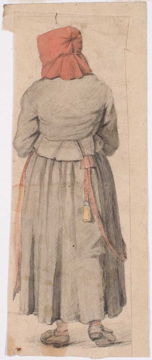 Morawska kobieta stojąca na plecach autorstwa Robert Wilhelm Ekman