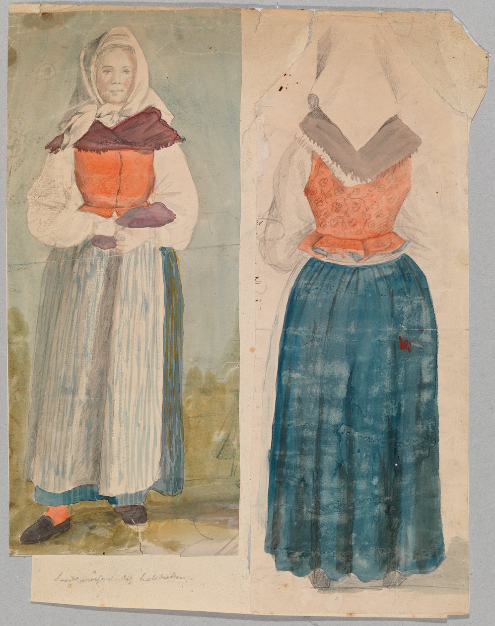 Kobieta w stroju narodowym autorstwa Robert Wilhelm Ekman