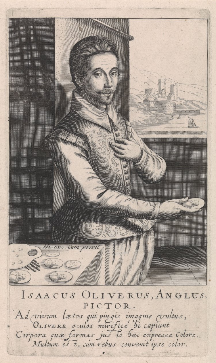 Portret Izaaka Olivera autorstwa Robert Willemsz de Baudous