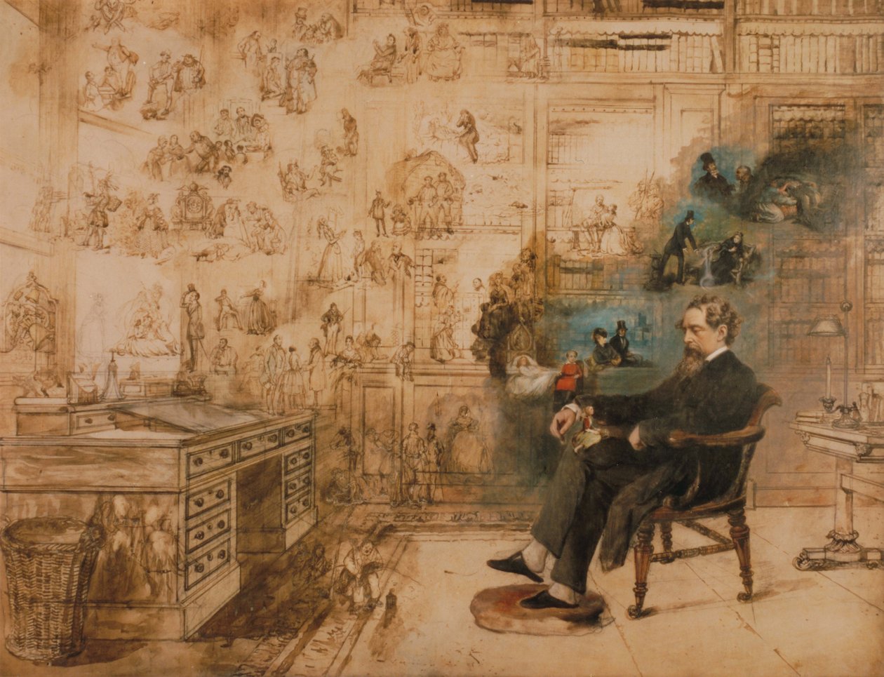Sen Dickensa, 1875. autorstwa Robert William Buss