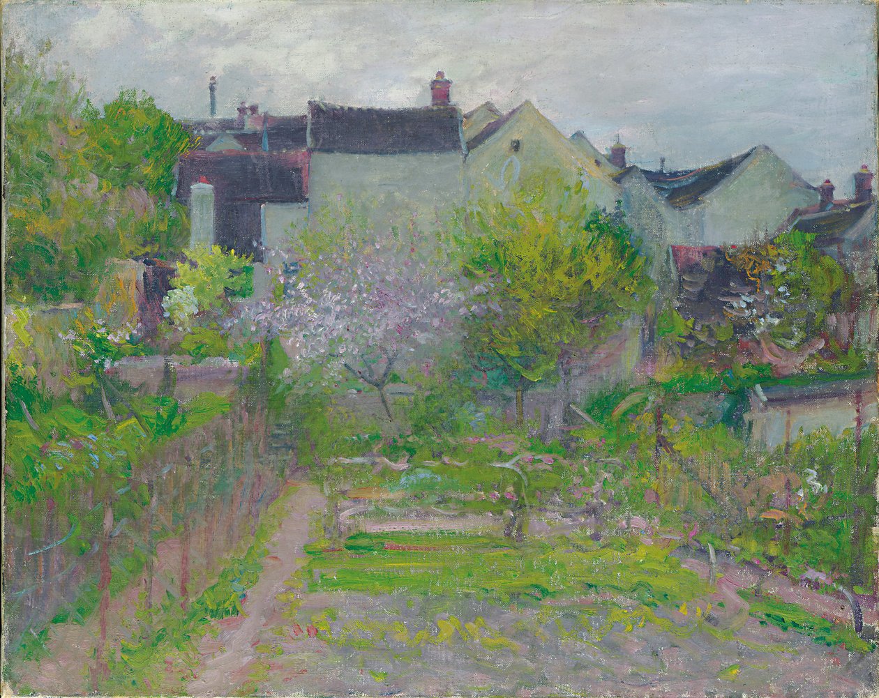 Grez-sur-Loing (olej na płótnie) autorstwa Robert William Vonnoh