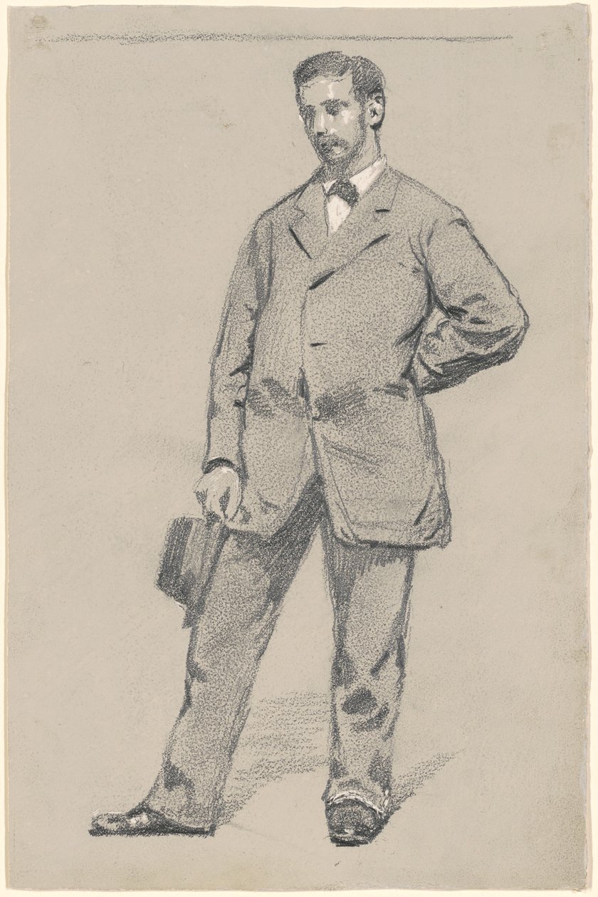 Stojący mężczyzna autorstwa Robert William Vonnoh