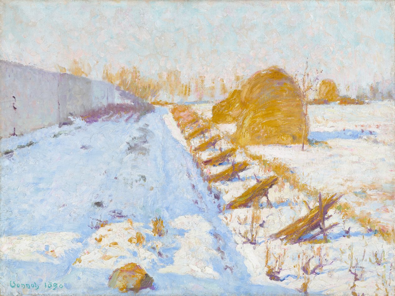Zimowe słońce i cień autorstwa Robert William Vonnoh