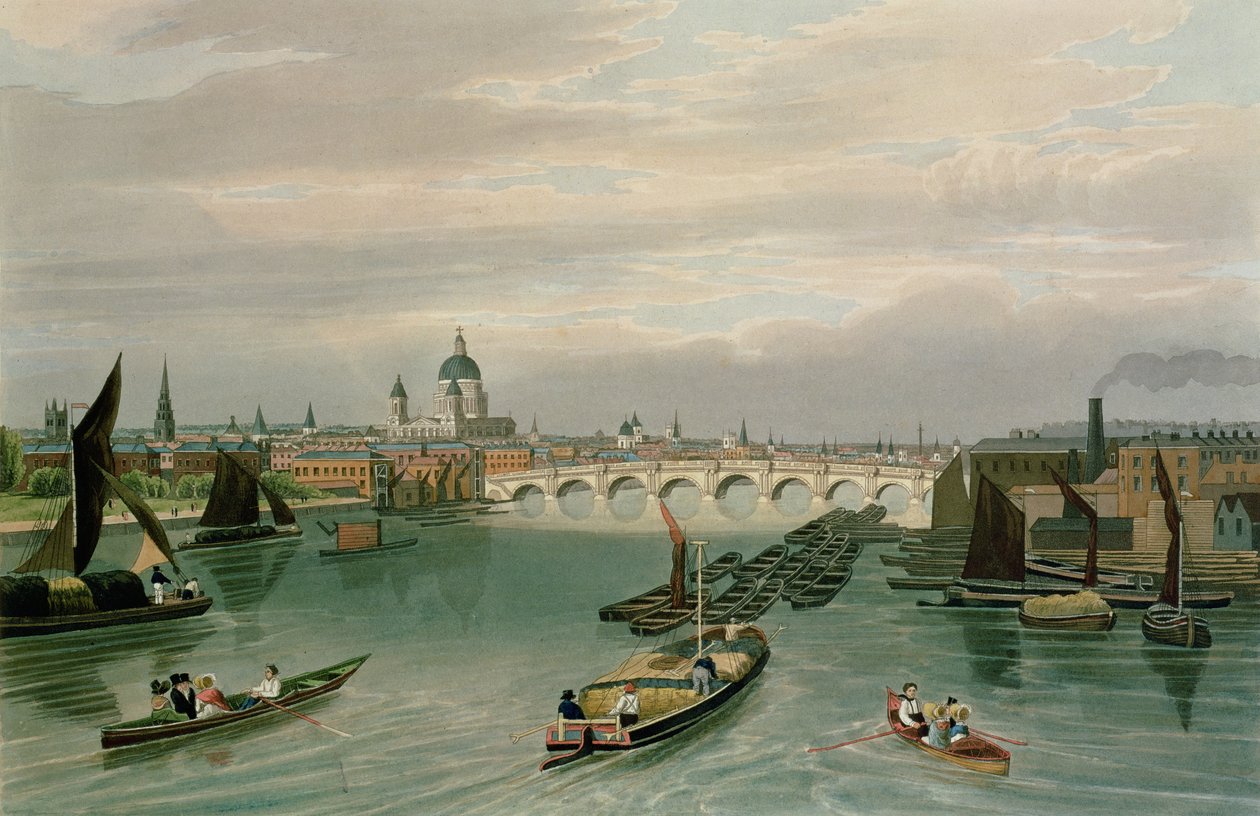 Widok na Blackfriars Bridge i St. Paul