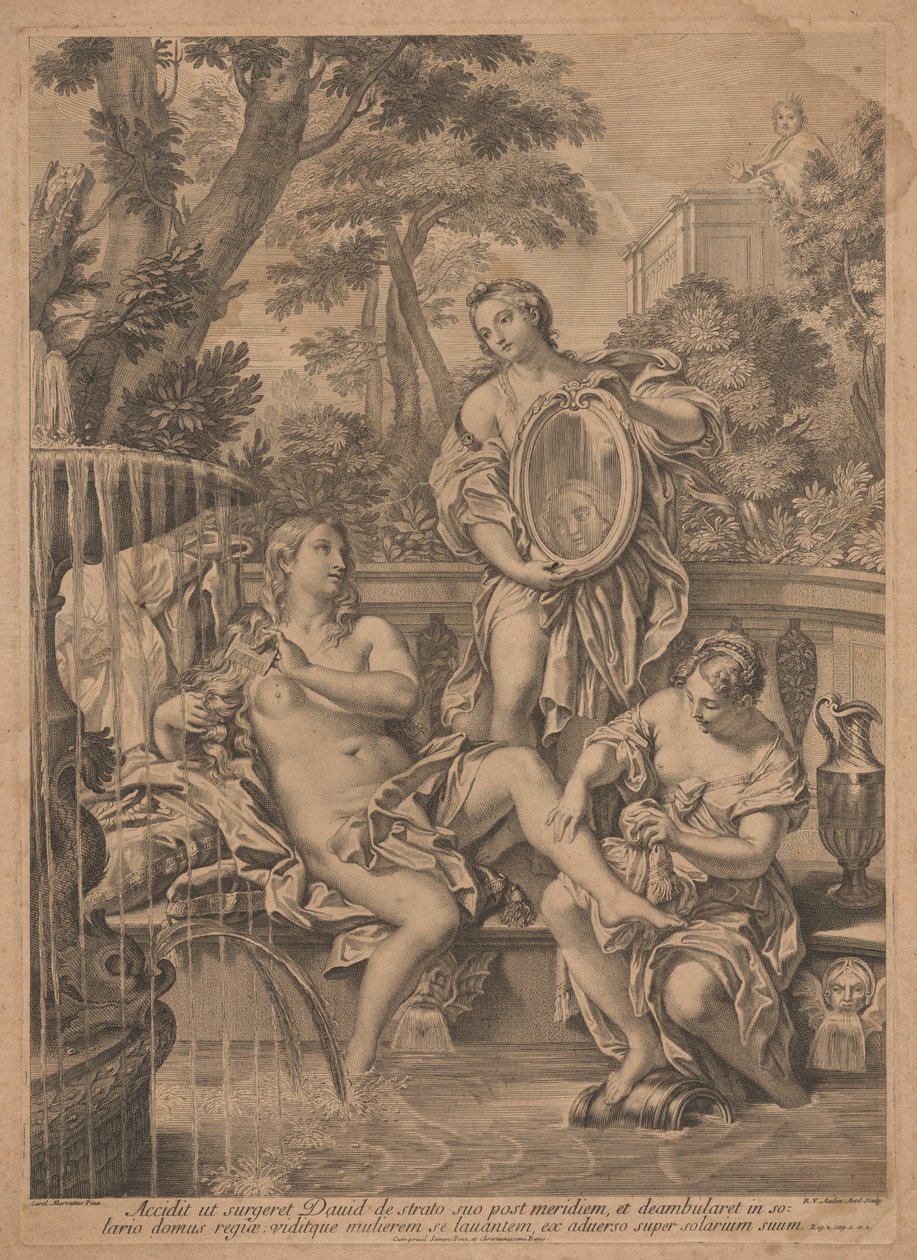 Dawid i Batszeba autorstwa Robert van Audenaerd, after Carlo Maratta