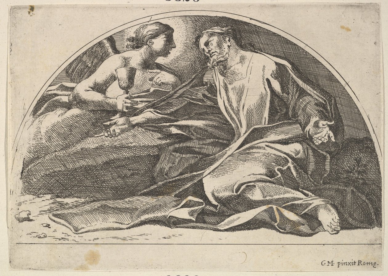 Agonia w ogrodzie, 1680-1743. autorstwa Robert van Audenaerde