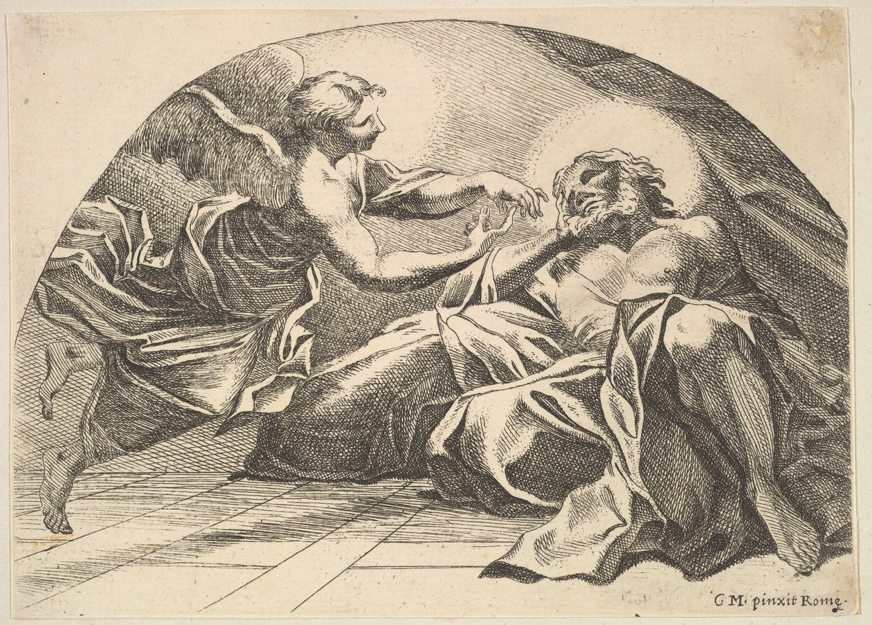 Anioł ukazujący się Piotrowi w więzieniu, 1680-1743. autorstwa Robert van Audenaerde