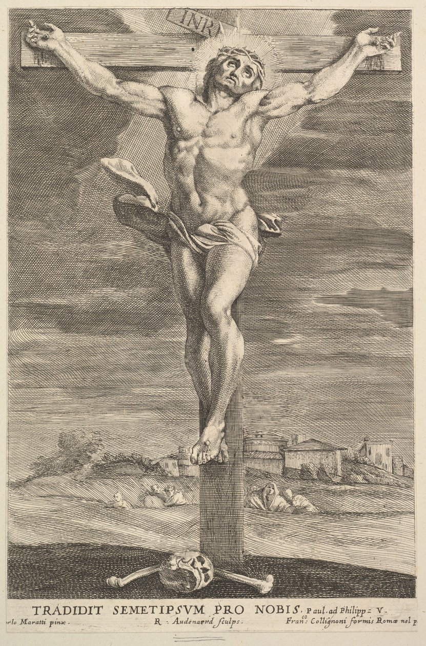 Ukrzyżowanie, 1670-90. autorstwa Robert van Audenaerde