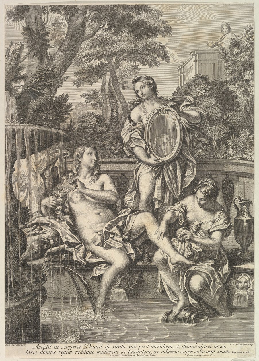 Dawid i Batszeba, 1680-1743. autorstwa Robert van Audenaerde