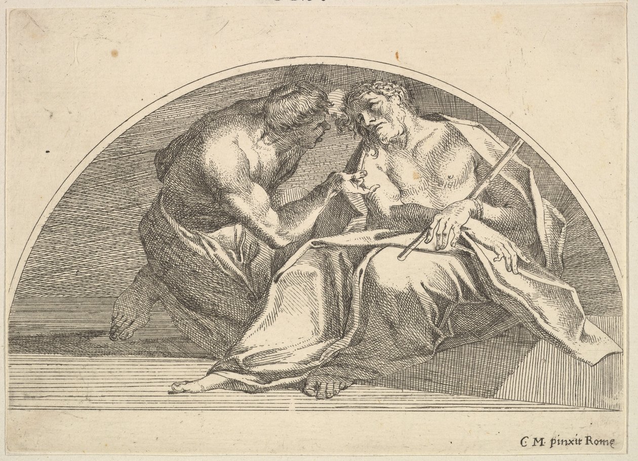 Naśmiewanie się z Chrystusa, 1680-1743. autorstwa Robert van Audenaerde