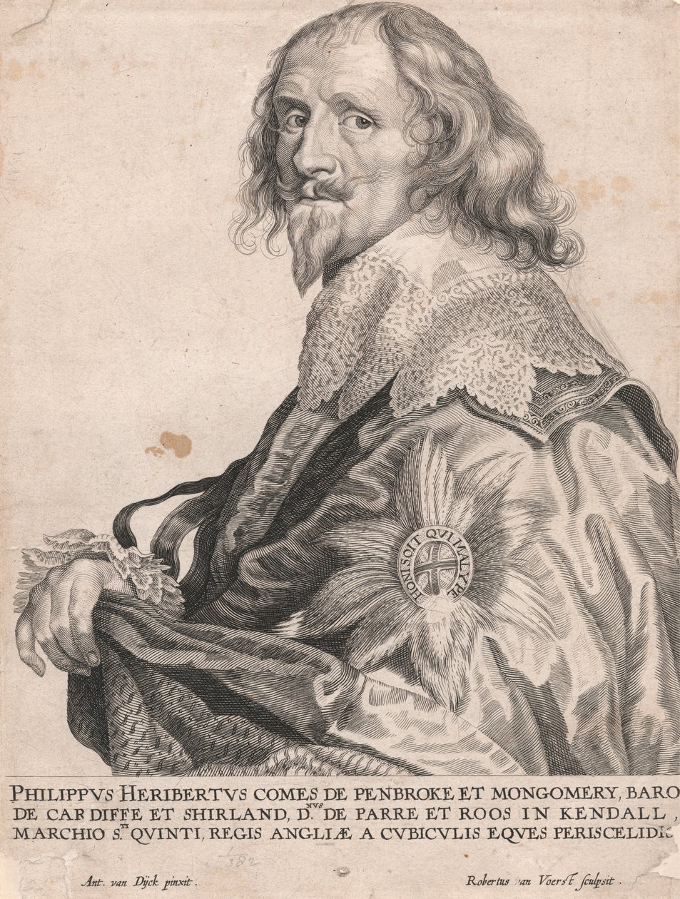 Philip Herbert, hrabia Penbroke i Montgomery, baron Cardiff i Shirland... autorstwa Robert van Voerst
