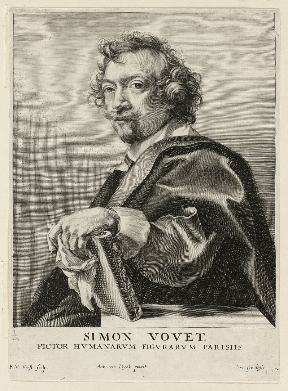 Simon Vouet autorstwa Robert van Voerst