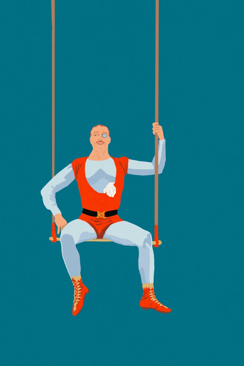 Acrobat, 2022 (cyfrowy) autorstwa Roberta Murray