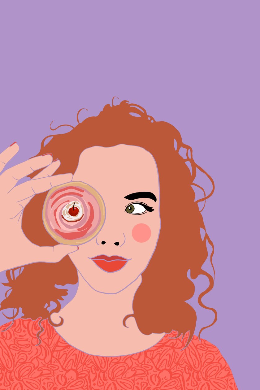 Cupcake Face, 2022 (w wersji cyfrowej) autorstwa Roberta Murray