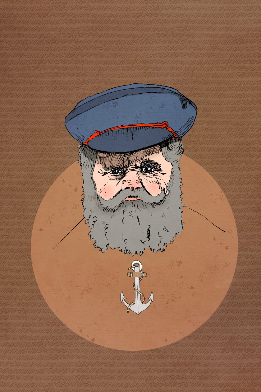 Salty Sailor, 2022 (w wersji cyfrowej) autorstwa Roberta Murray