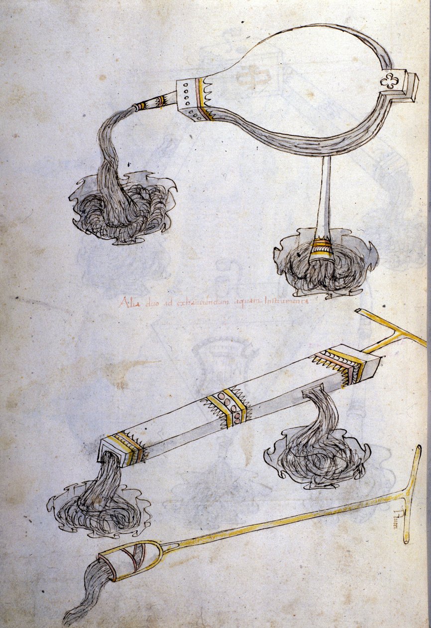 Sztuka wojny: nauka maszyn wojskowych. płyny zapalające, ilustracja z „De re Militari” inżyniera Roberto Valturio (1405-1483?) autorstwa Roberto Valturio